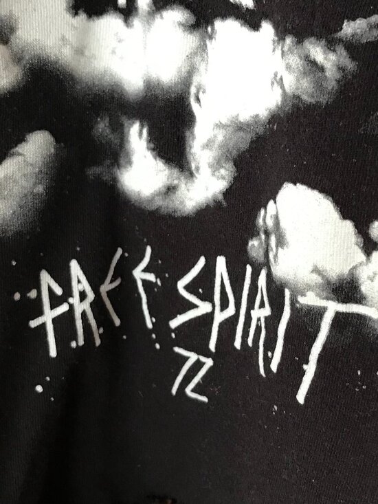 Upcycled Girls Unicorn Flannel Shirt: Reworked Graphic Tee Black White Size 8-12 - Picture 4 of 11